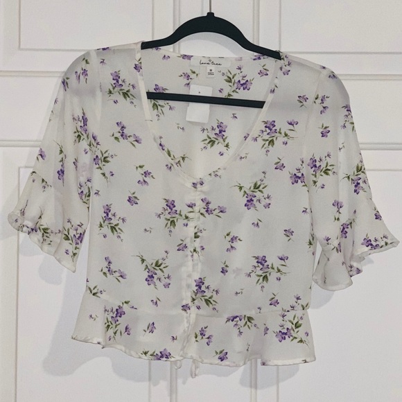 Love Tree Tops - Floral Blouse